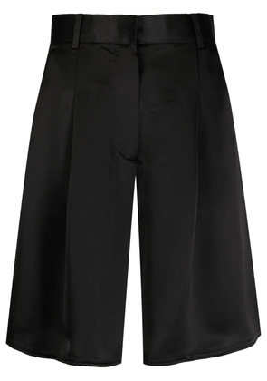 By Malene Birger high-waist satin shorts - Black