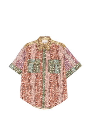 ALEMAIS Varna snake-print shirt - Pink