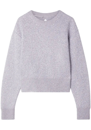 Stella McCartney sequin-embellished wool-blend jumper - Grey