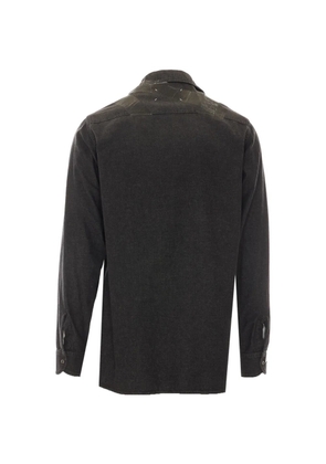 Maison Margiela tape-detail long-sleeved shirt - Black
