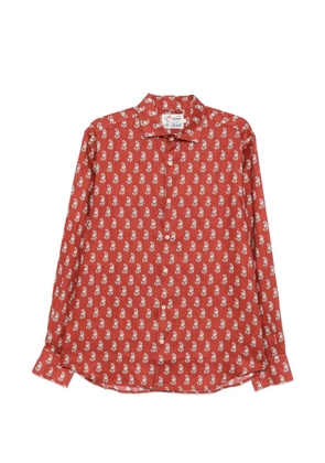 MC2 Saint Barth Pamplona floral-print linen shirt - Red