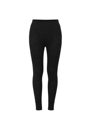 Givenchy logo-pattern leggings - Black