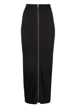 Nanushka Meika ribbed-knit midi skirt - Brown
