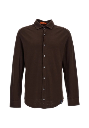 Drumohr long-sleeve button-up shirt - Brown