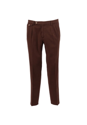 Briglia 1949 pleated button-flap trousers - Brown