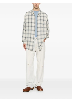 OUR LEGACY Every check-print long-sleeve shirt - Neutrals