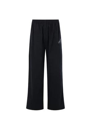 Willy Chavarria logo-embroidered elasticated-waist track pants - Black