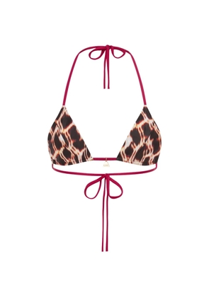 FAE SWIM Honey bikini top - Brown
