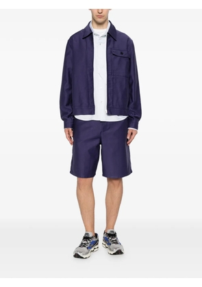 A.P.C. Moleskine straight-leg shorts - Blue