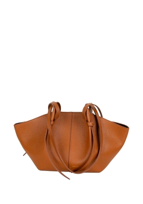 Yuzefi Mochi knotted leather tote bag - Brown