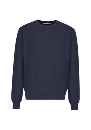 People Of Shibuya Araki C16 crew-neck raglan-sleeve sweater - Blue