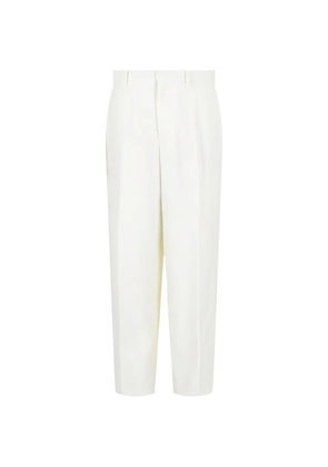 Givenchy pressed-crease straight-fit wool trousers - White