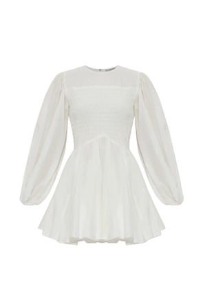 AllSaints Chia smocked mini dress - White