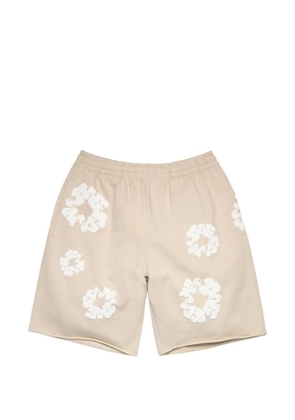 Denim Tears Cotton Wreath sweatshorts - Neutrals
