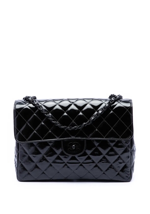 CHANEL Pre-Owned 1996-1997 Jumbo Classic Patent Single Flap shoulder bag - Black
