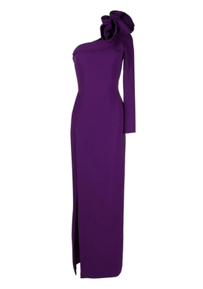 Elie Saab Cady one-shoulder maxi dress - Purple