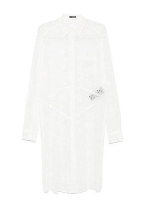Ann Demeulemeester lace-detailed midi dress - White