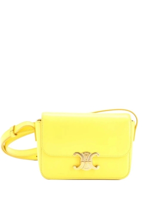 Celine Pre-Owned Triomphe Shoulder Bag Smooth Calfskin Nano crossbody bag - Yellow