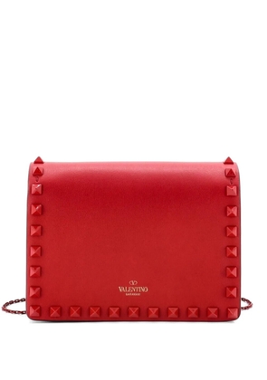 Valentino Garavani Pre-Owned Rockstud Pouch Leather Mini crossbody bag - Red