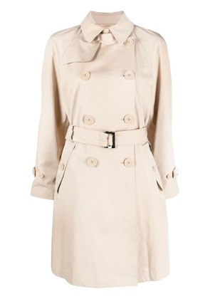 Emporio Armani belted trench coat - Neutrals