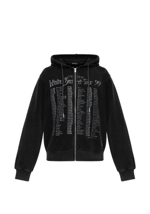 MISBHV graphic-print zip-up hoodie - Black