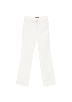 Roberto Cavalli Vintage 2000s logo-plaque jeans - White
