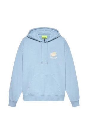 NEW AMSTERDAM logo-print drawstring-fastening hoodie - Blue