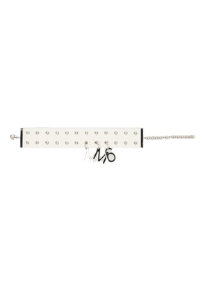 MM6 Maison Margiela logo-plaque necklace - White