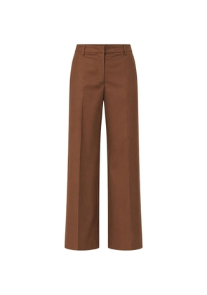 PT Torino pressed-crease wide-leg trousers - Brown