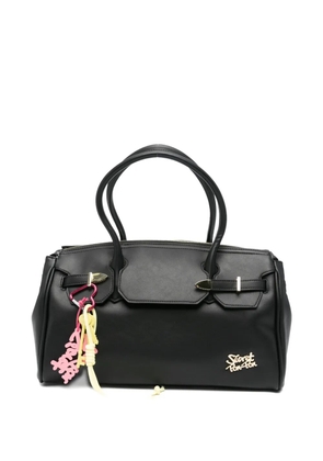 Secret Pon Pon Alexandra charm-detail shoulder bag - Black