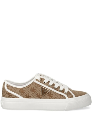 GUESS USA logo-print sneakers - Neutrals
