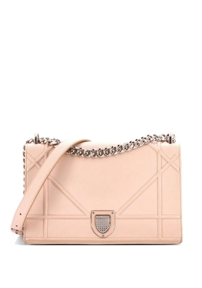 Christian Dior Pre-Owned Diorama Flap Bag Grained Calfskin Medium crossbody bag - Neutrals