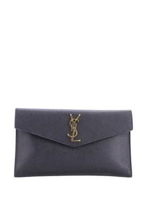 Saint Laurent Pre-Owned Uptown Pouch Leather clutch bag - Black