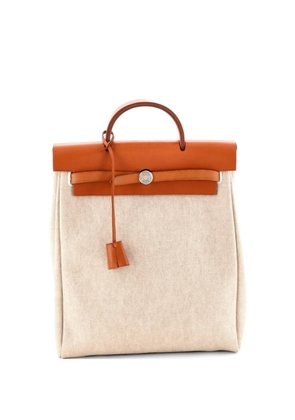 Hermès Pre-Owned Vintage Herbag A Dos Toile and Leather GM backpack - Neutrals