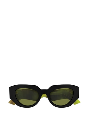Gucci geometric-frame sunglasses - Black