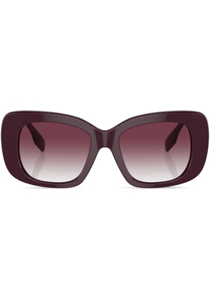 Burberry Eyewear logo-print square-frame sunglasses - Red