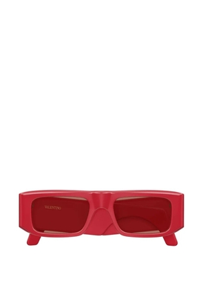Valentino Garavani rectangle-frame sunglasses - Red
