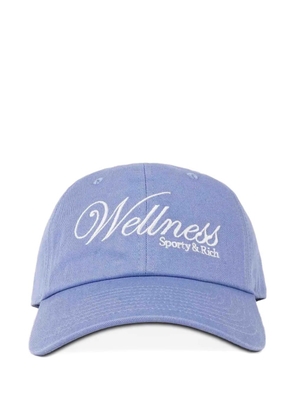 Sporty & Rich Wellness embroidered baseball cap - Blue