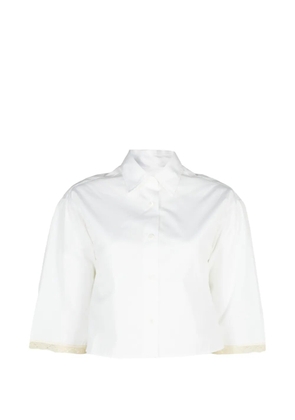 Maria McManus lace-trim shirt - White