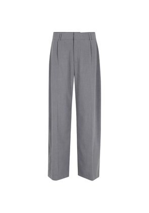 THESTROY pleated wide-leg trousers - Grey