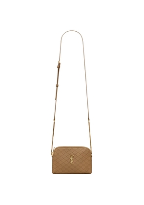 Saint Laurent Gaby quilted crossbody-bag - Brown
