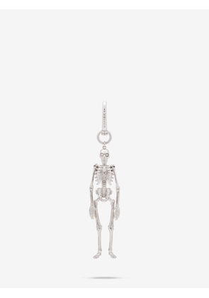 McQueen Dancing Skeleton Charm - Silver - Men