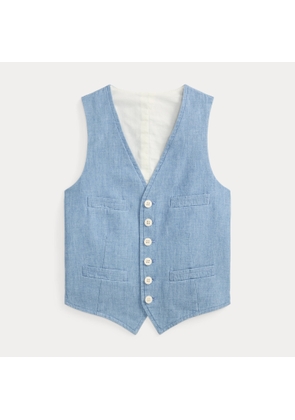 Cotton Chambray Waistcoat