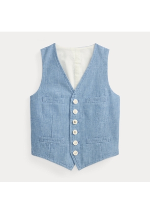 Cotton Chambray Waistcoat