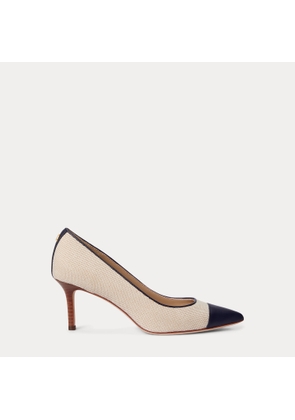 Lanette III Canvas & Leather Pump