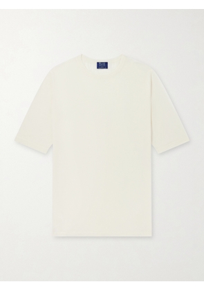 William Lockie - Virgin Wool T-Shirt - Men - Neutrals - S
