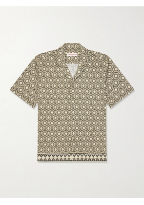 Orlebar Brown - Maitan Passetto Camp-Collar Printed Lyocell Shirt - Men - Green - S
