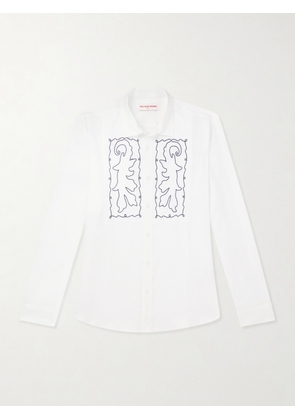Orlebar Brown - Mirabello Embroidered Linen Shirt - Men - Neutrals - S