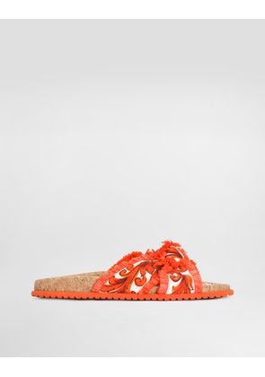 Dolce & Gabbana Ciabatta Flat - Woman Slides And Mules Multicolor 36