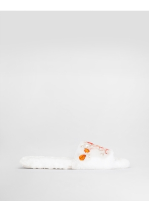 Dolce & Gabbana Ciabatta Flat - Woman Slides And Mules White 40